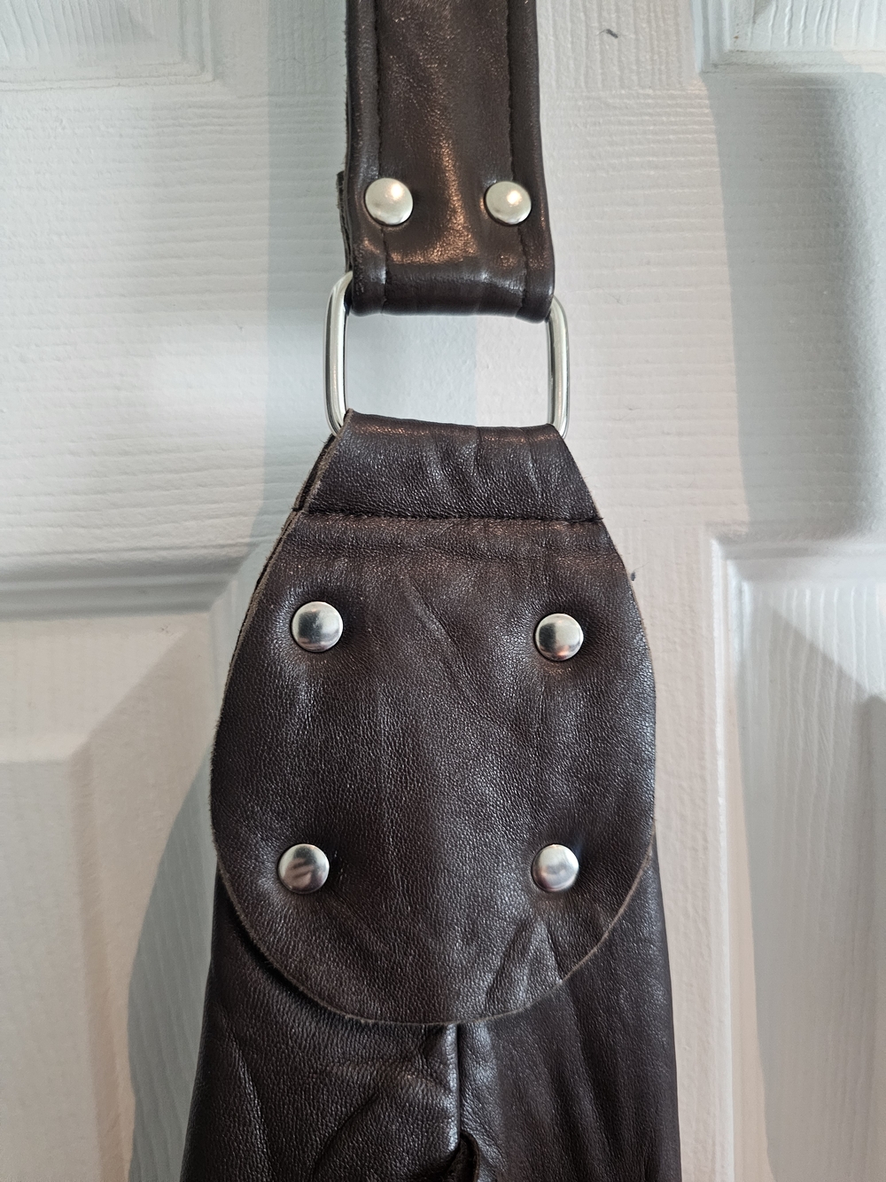 Pelechecoco X Free People Cherokee/Elouise Fringe Hobo Brown Vtg Leather Bag - Picture 7 of 15